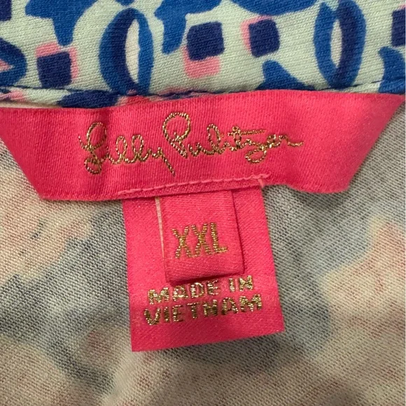 Lilly Pulitzer Blue and Pink Maxi Dress - Picture 4 of 8